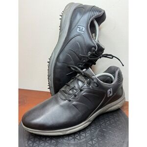 FootJoy ARC Men's Black Leather Performance Golf Shoes Spiked 59743 Sz 11.5 M‎
